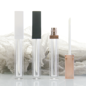 Lipgloss Wand Tubes Factory - Black Top Slim Plastic Lip Gloss Tube
