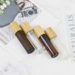 竹盖玻璃瓶生产厂家 - 环保5ml-10ml滚珠瓶