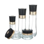 玻璃化妆品瓶供应商 - 60ml-100ml带金盖面霜瓶