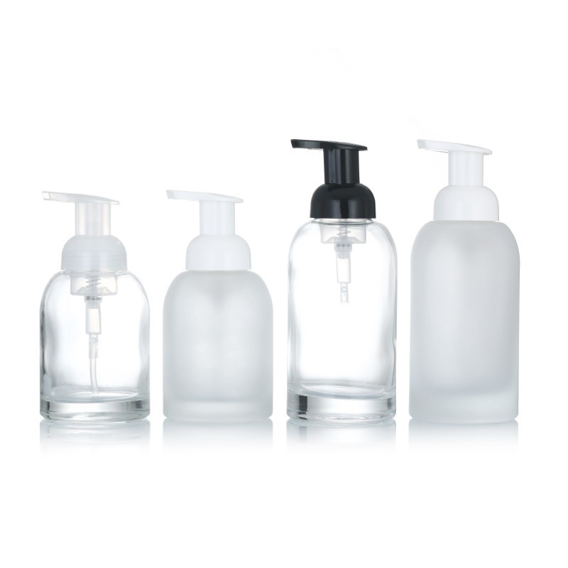 Glass Soap Bottles Manufacturer - 250ml-375ml Foaming Pump Dispenser