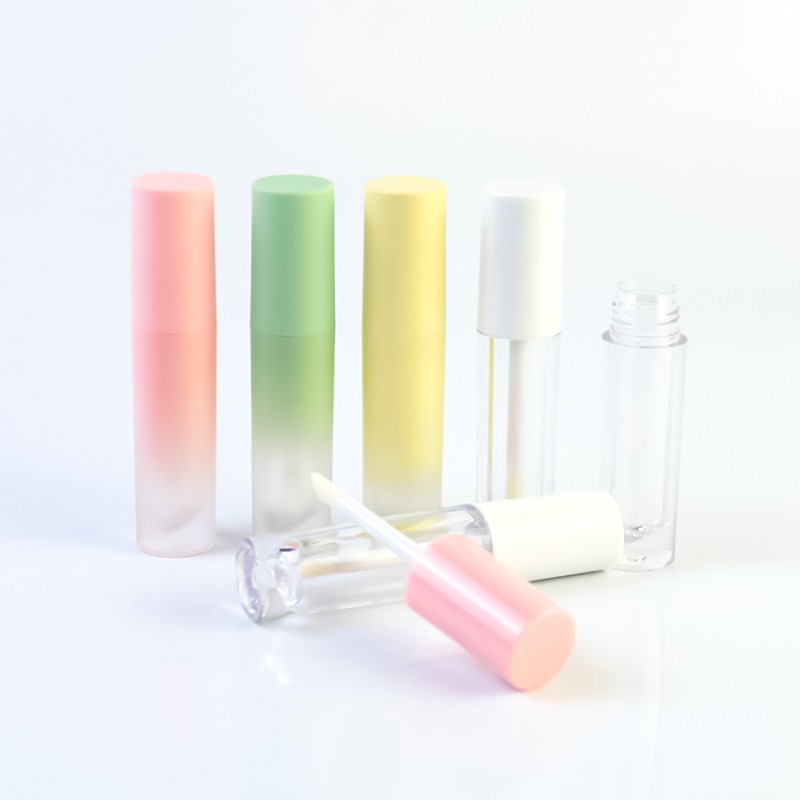 Lip Gloss Tubes Manufacturer - Round Gradient 3ml Plastic Lip Glaze Tube