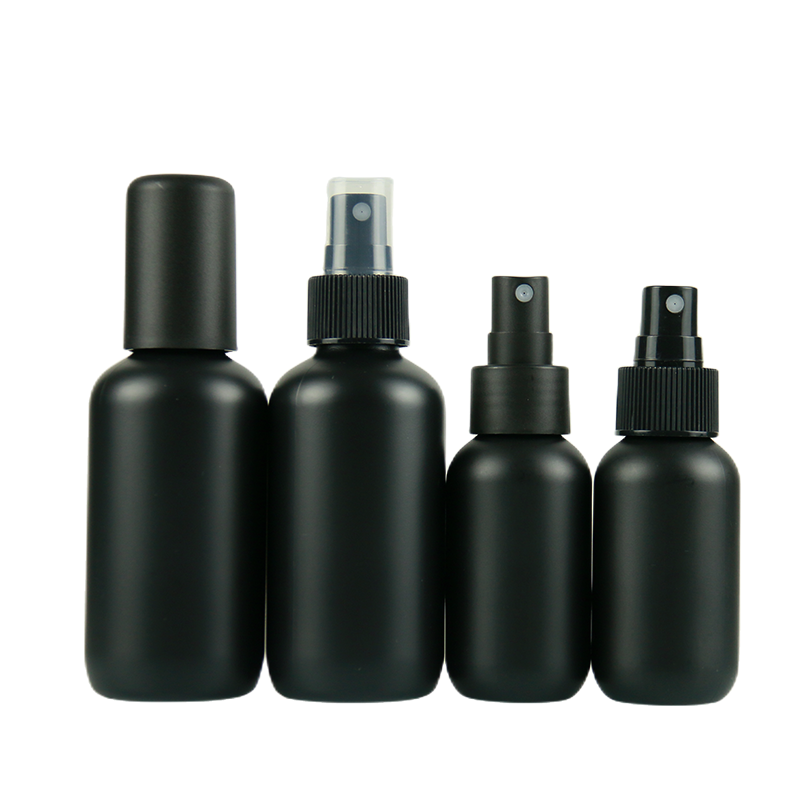 Plastic Spray Bottles Manufacturer - 60ml-120ml Matte Black Fine Mist Bottles