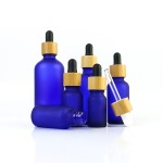 Matte Glass Bamboo Bottles Supplier - Round 10ml-100ml Essential Oil Dropper Bottles