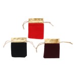 Velvet Pouch Supplier - Custom Logo Drawstring Jewelry Gift Pouch