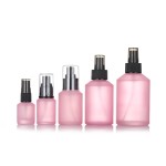 粉底玻璃瓶厂家 - 15ml-125ml磨砂哑光绿乳液瓶