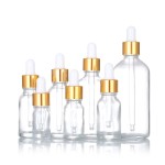 黑色玻璃滴管瓶生产厂家 - 5ml-100ml带金环精油瓶
