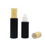 哑光黑玻璃瓶供应商 - 20ml-80ml磨砂身体乳液瓶