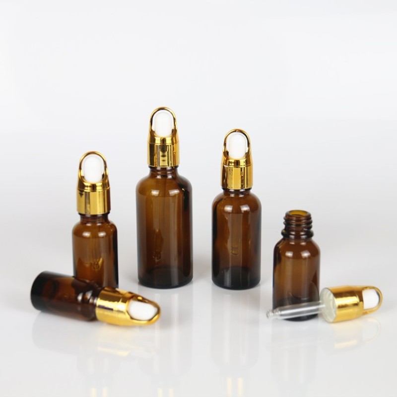 Amber Glass Bottles Manufacturer - Custom 10ml-100ml Essential Oil Dropper Bottles