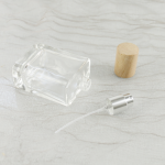 玻璃香水瓶供应商 - 可定制30ml-50ml木盖现代瓶