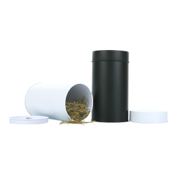 Metal Tin Can Factory - Food Grade Double Lid Tea Candy Storage Jar