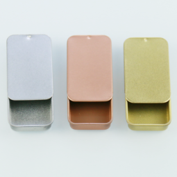Metal Gift Box Supplier - 10g-20g Small Rectangle Printed Tin Box