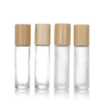 竹盖玻璃瓶生产厂家 - 环保5ml-10ml滚珠瓶