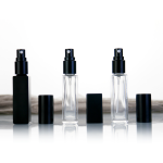 哑光黑喷雾瓶供应商 - 5ml-10ml方形细雾香水瓶