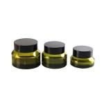 Slanted Glass Jar Manufacturer - 15g-50g Frosted Clear Face Cream Jar