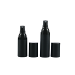 真空分配泵供应商 - 15ml-50ml哑光黑护肤瓶