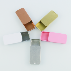 方形锡盒厂家 - 10g-20g小金属润唇膏薄荷锡盒