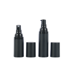 真空分配泵供应商 - 15ml-50ml哑光黑护肤瓶