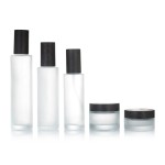 玻璃化妆品瓶供应商 - 60ml-100ml带金盖面霜瓶