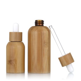 Bamboo Glass Dropper Bottles Supplier - 10ml-100ml Skin Care Serum Bottles