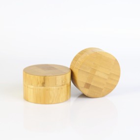 Bamboo Cosmetic Jars Manufacturer - 15g-50g Organic Plastic Cream Jars