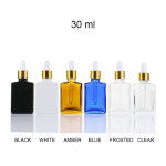 Rectangle Glass Dropper Bottles Manufacturer - Custom 30ml-100ml Cosmetic Packaging