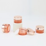 Glass Cosmetic Jars Manufacturer - 5ml-100ml Round Pink Cream Jars