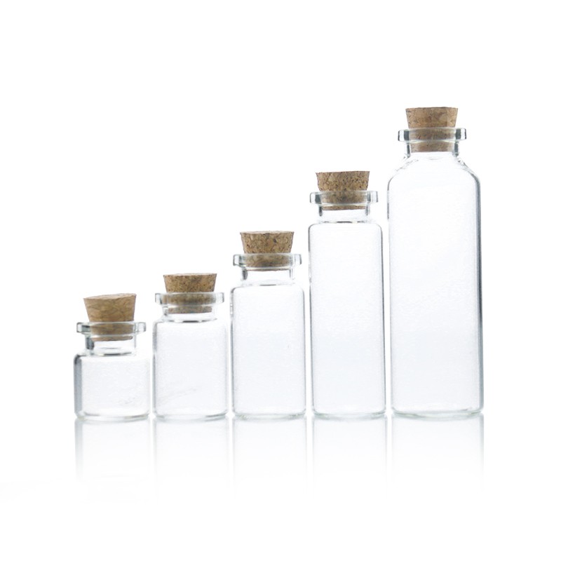 Mini Glass Jar Factory - 5ml-30ml Wedding Wishing Jar with Cork