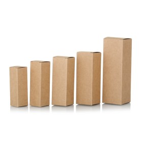 Perfume Packaging Box Supplier - White Kraft Paper Essential Oil Box