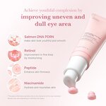Salmon DNA PDRN Eye Cream - Niacinamide & Retinol for Fine Lines & Radiance
