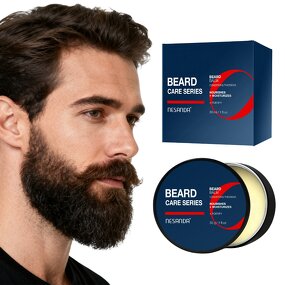 Natural Herbal Beard Balm Manufacturer - 100% Natural with Argan & Jojoba Oils for Smoothing & Growth