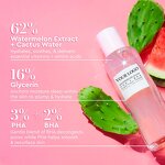 Watermelon Face Toner with PHA BHA & Hyaluronic Acid - Hydrating Essence for Dry Skin