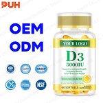 Vitamin D3 K2 Soft Capsules Manufacturer - 5000IU Natural Supplement for Bone Health