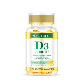 Vitamin D3 K2 Soft Capsules Manufacturer - 5000IU Natural Supplement for Bone Health