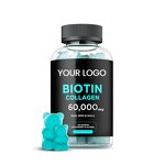 Biotin & Collagen Peptides Gummies Manufacturer - 50,000mcg Collagen for Hair, Skin & Nails Support
