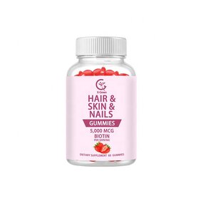 Hair Skin and Nails Vitamins Manufacturer - 75 Gummies with Biotin & Collagen for Women, OEM