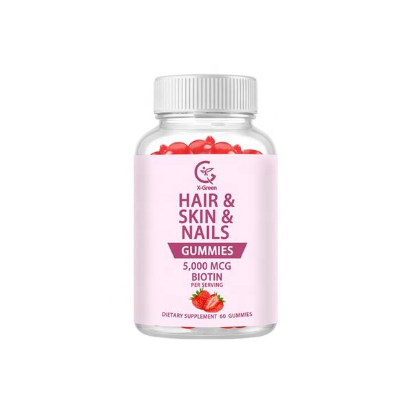 Hair Skin and Nails Vitamins Manufacturer - 75 Gummies with Biotin & Collagen for Women, OEM