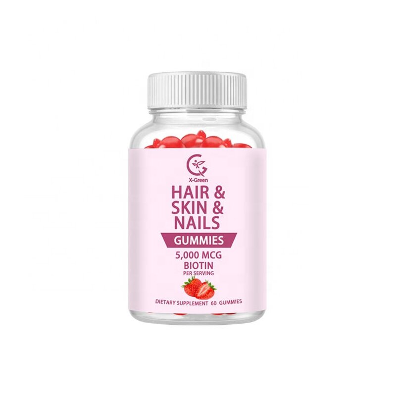 Hair Skin and Nails Vitamins Manufacturer - 75 Gummies with Biotin & Collagen for Women, OEM