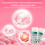 Collagen Peptides Tablets Manufacturer - Organic Vegan Low-Fat Dietary Supplement for Hair, Skin & Nails
