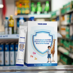 GABA Oral Liquid Supplement Manufacturer - Milk Flavored Calcium Iron Zinc for Bone Density