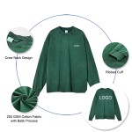 长袖T恤工厂-男士 oversized 250克棉蜡印街头风格定制