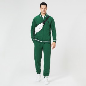 Sweat Suits Factory - Soft Men Casual Fall 2 Pieces Sets Custom Logo Jogging Tracksuit