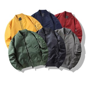 Pilot Jacket Manufacturer - 2022 High Quality Custom Design Winter Padded Bomber Varsity
