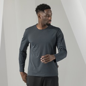 Sports T Shirts Factory - Custom Logo Long Sleeve Silver-ion Quick Dry Athletic T-shirt