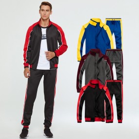 Fitness Tracksuits Manufacturer - 2 Piece Jogger Set Custom Logo Sweat Jacket Pants Outfit