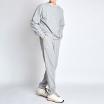 华夫格运动服供应商-定制标识华夫格水洗运动服男女通用慢跑套装