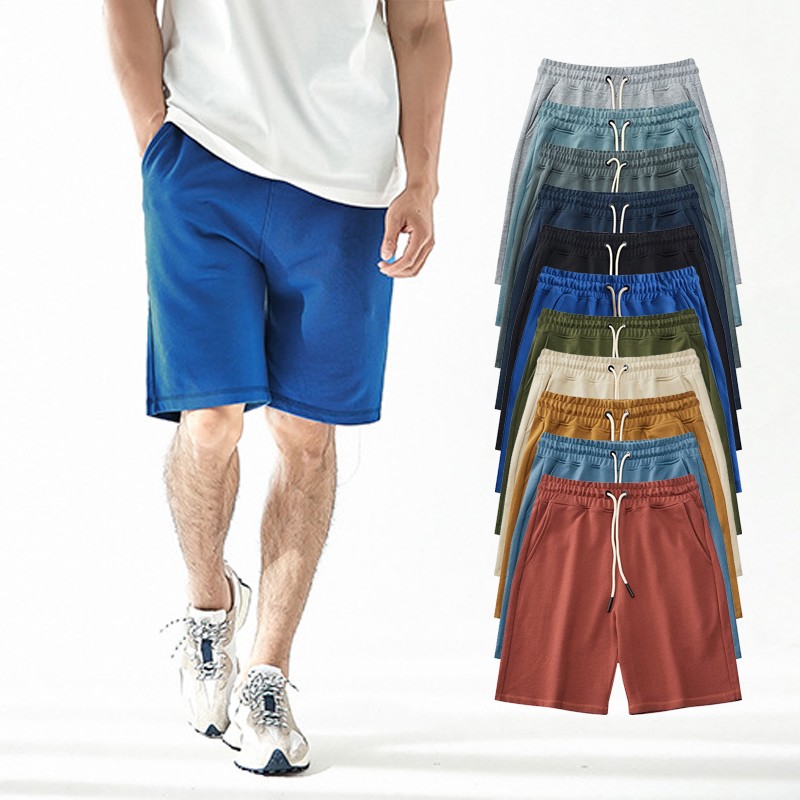 Running Shorts Factory - High Quality Unisex 360G Heavyweight Cotton Sports Shorts Custom