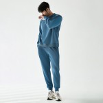 街头运动服工厂-高品质法兰绒男女通用定制标识慢跑服