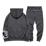 运动服供应商-男士时尚连帽衫夹克休闲街头针织运动服长袖