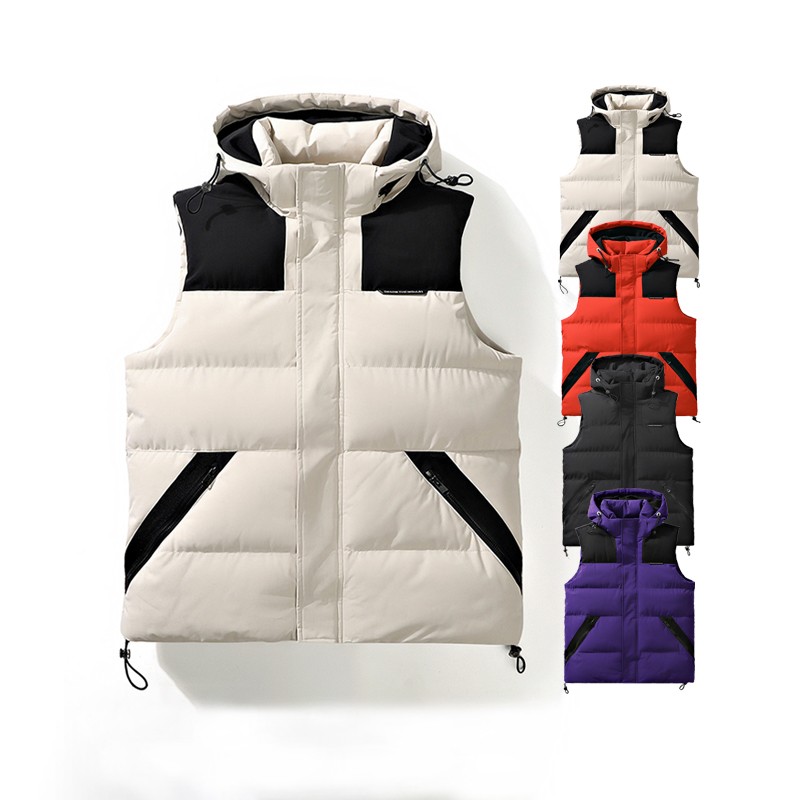 Puffer Jacket Supplier - Wholesales Unisex Winter Sleeveless Puffer Uniform Vest Custom