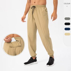 Workout Pants Factory - Custom Logo Fitness Joggers Back Waist Phone Pocket Breathable
